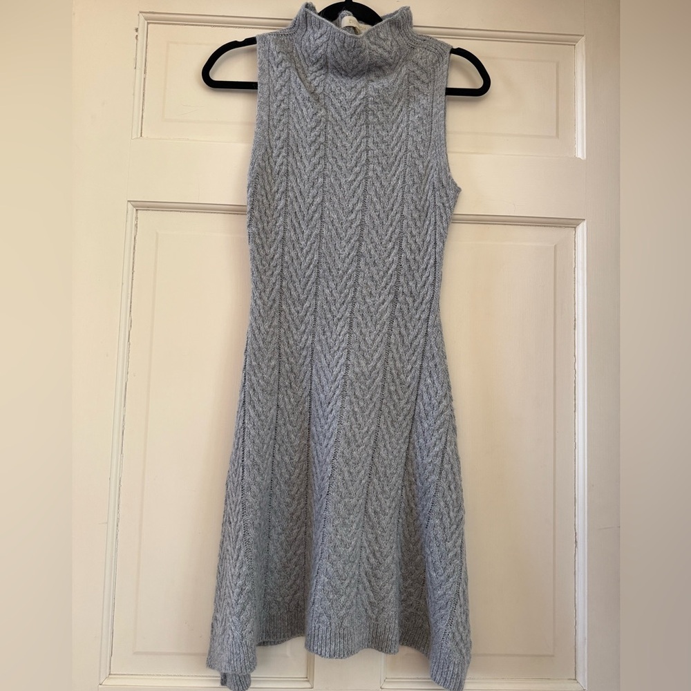 NWOT Everleigh cable knit mock turtleneck sweater dress